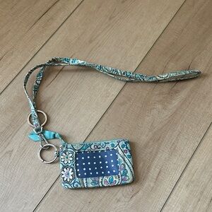 Vera Bradley Zip ID Pouch with Lanyard